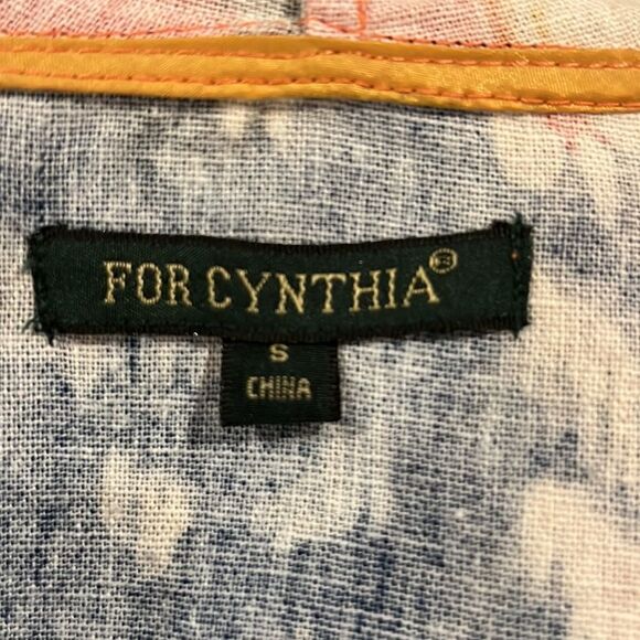 For Cynthia Women’s Colorful Tie Dye Hooded Lagenlook linen blend size small. - Picture 3 of 6